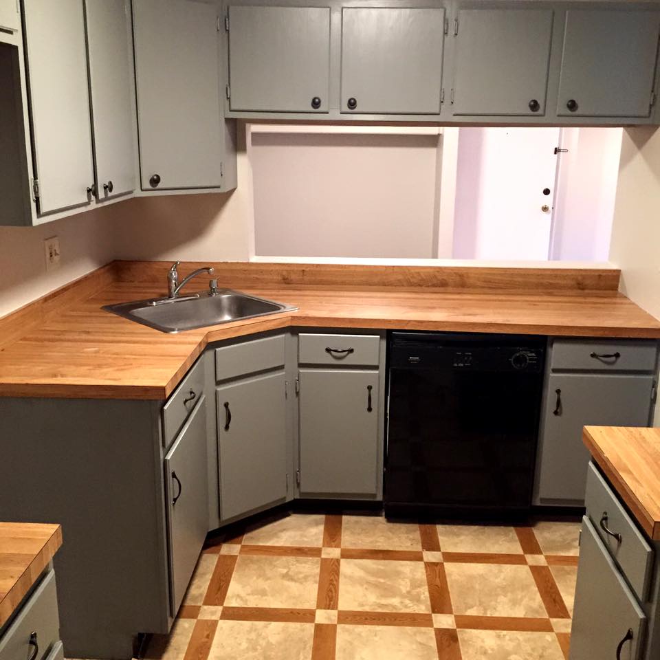 custom painted kitchen cabinets