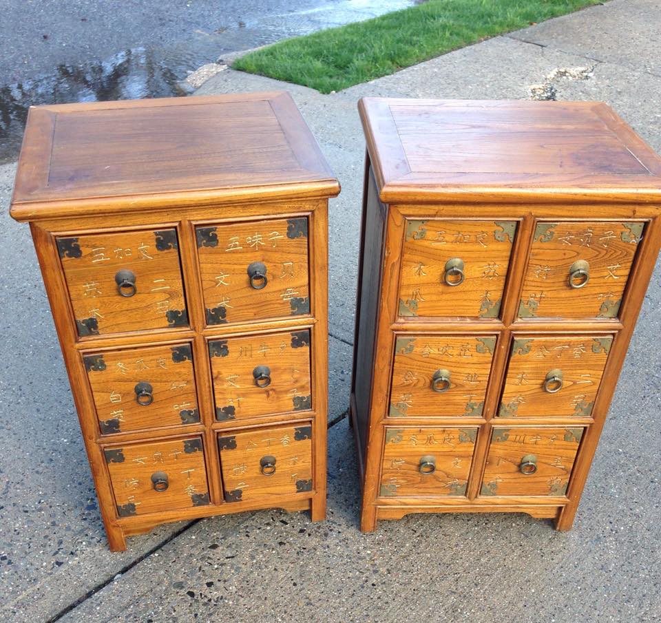 chinese apothecary tables $250