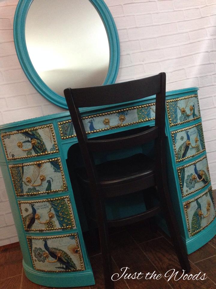 Peacock desk or vanity $695