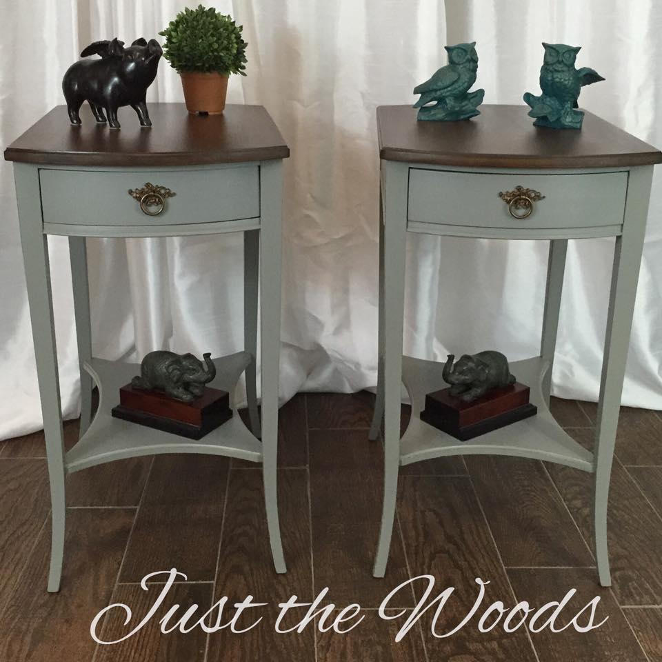 solid mahogany mushroom end tables $299