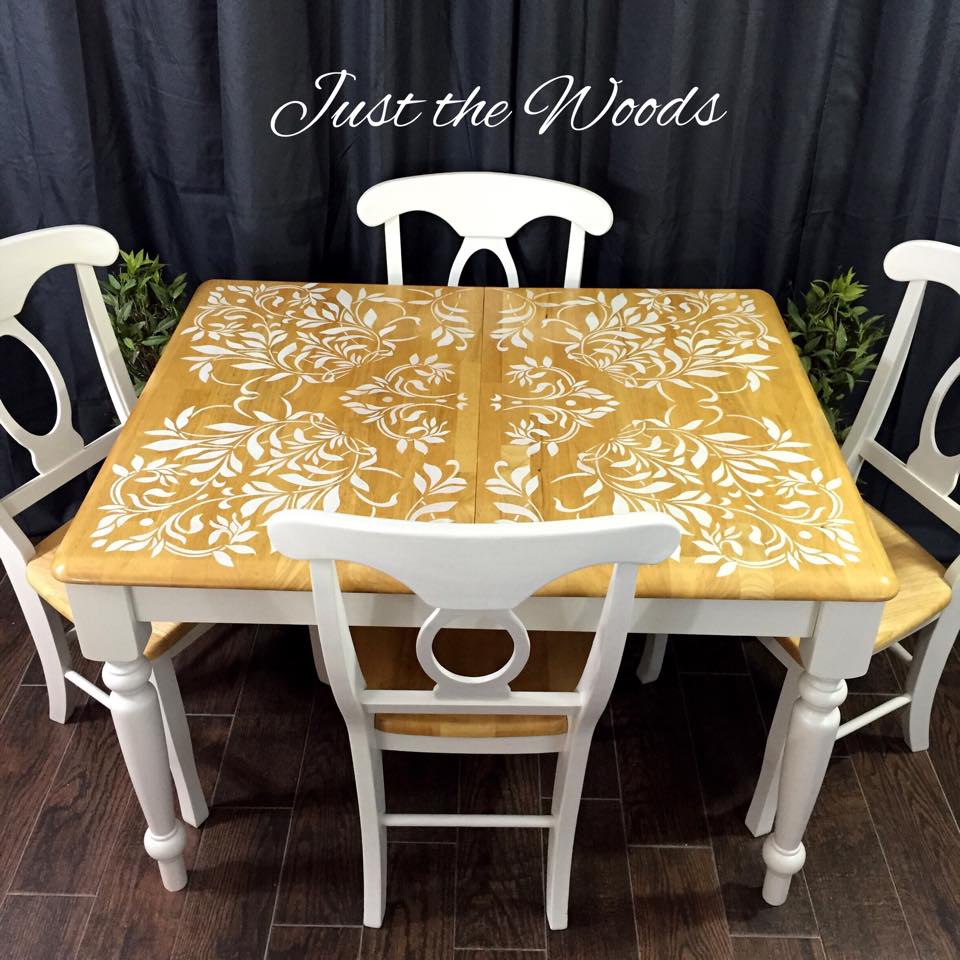 damask dining set