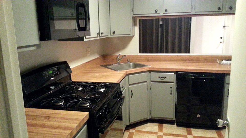 custom painted kitchen cabinets