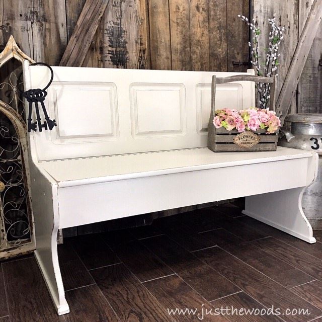 Farmhouse Style Painted Bench