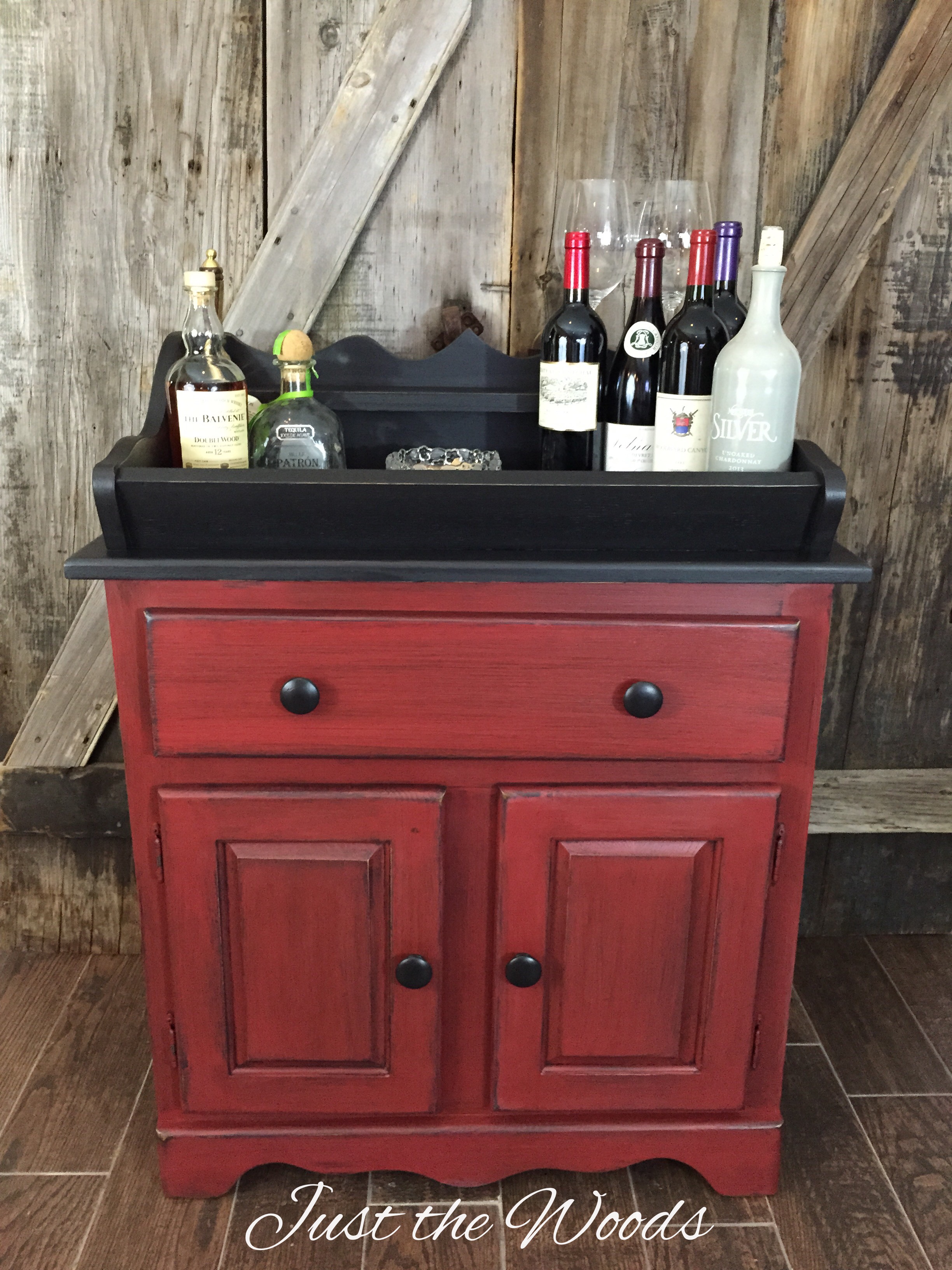 rustic dry sink made home bar $225