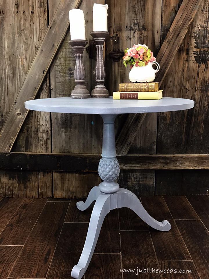 Painted Accent Table with Soft Layers