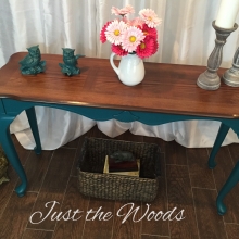 deep teal hall table $245