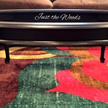 satin black coffee table