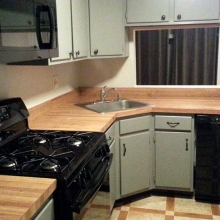custom painted kitchen cabinets