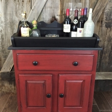 rustic dry sink made home bar $225