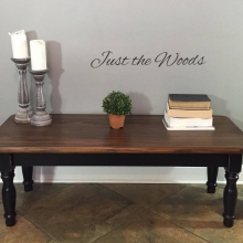 Black, Stain & Wood Grain Coffee Table
