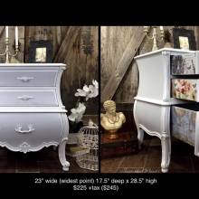 Shabby french bombe chest 