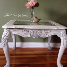 shabby chic lion paw table