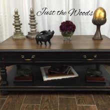 Black & Tan Coffee table  $320