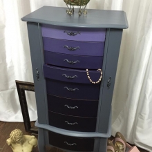 Eggplant Ombre Jewelry Armoire
