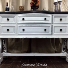 timeless white buffet