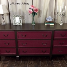 Bronze & Barn wood Red Drexel dresser