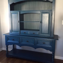 Custom Angelic Blue Thomasville sideboard