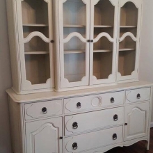 Creamy Vanilla China Cabinet