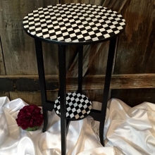 whimsical wood table $80