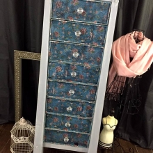 Weathered birds & blooms lingerie chest