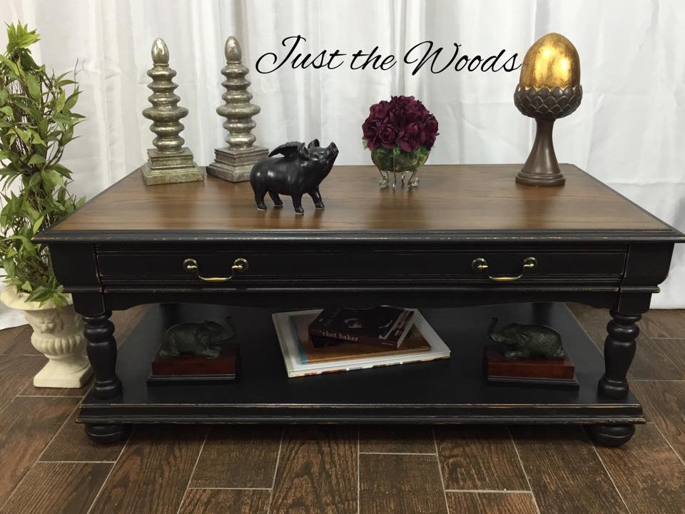 Black & Tan Coffee table  $320