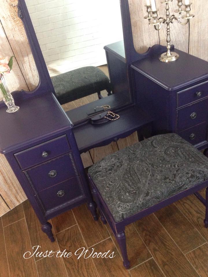 antique eggplant vanity