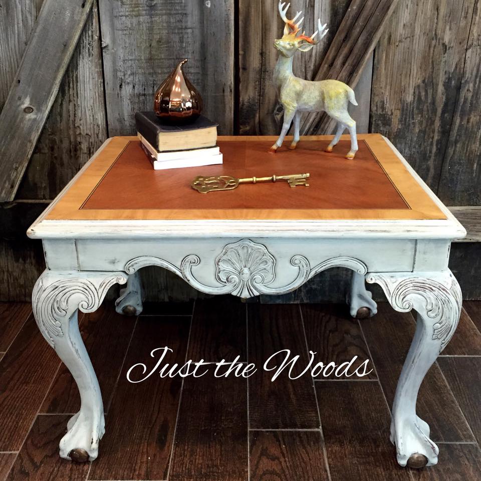 Antiqued Ball & Claw Foot table