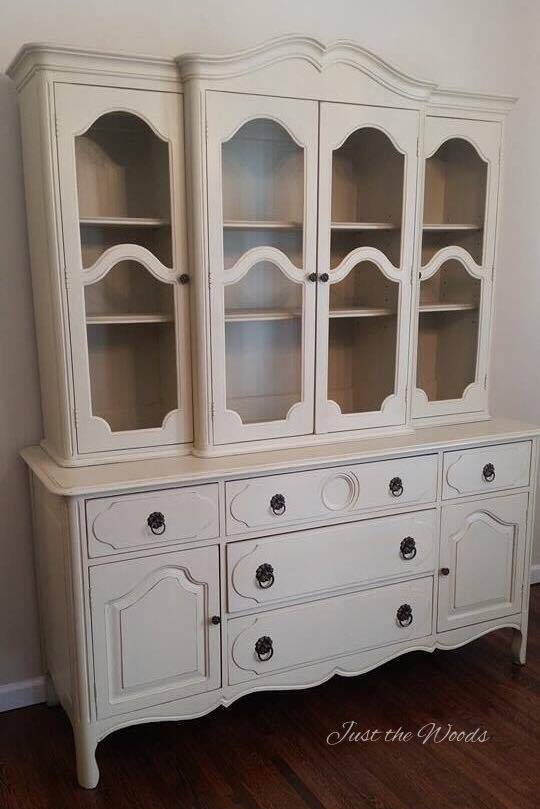 Creamy Vanilla China Cabinet