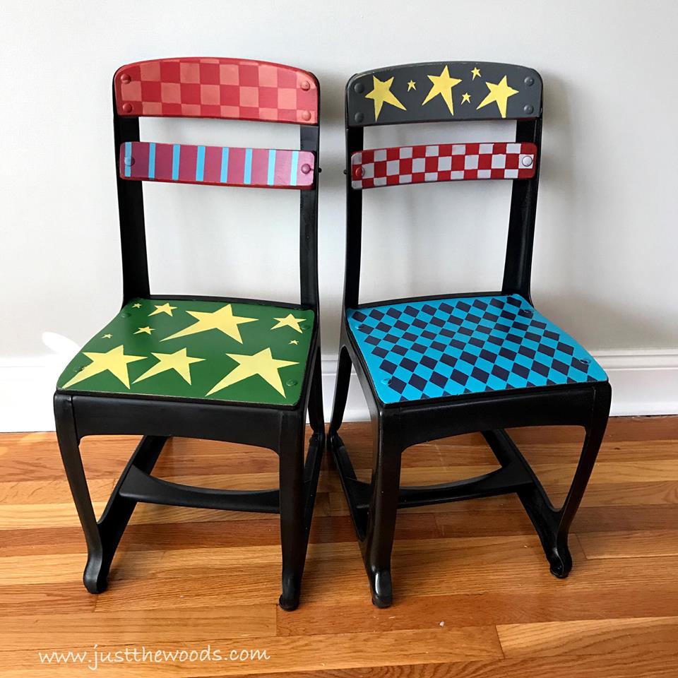 whimsical-painted-chairs