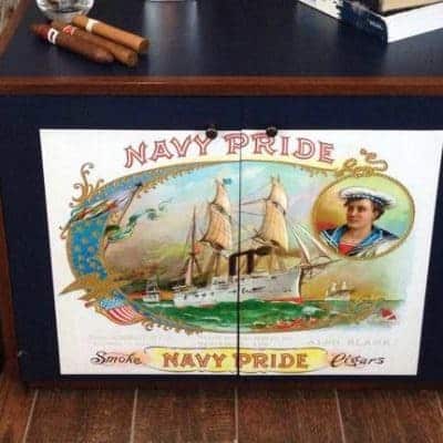 Anchors Aweigh Navy Pride Vintage Cabinet