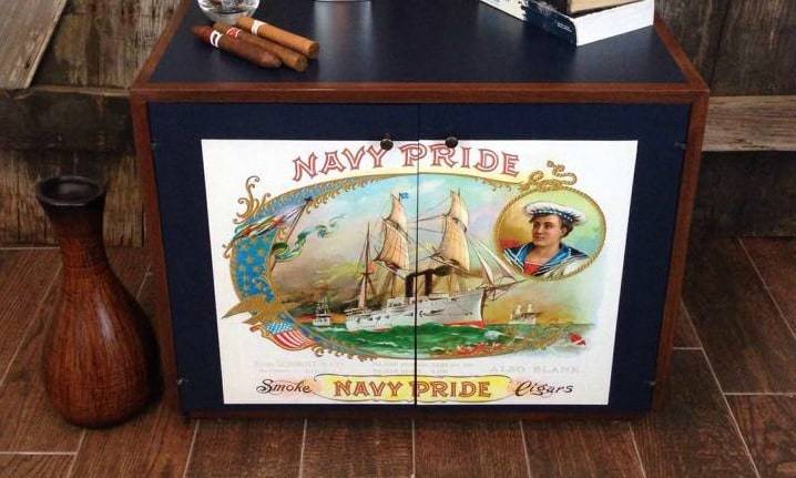 Anchors Aweigh Navy Pride Vintage Cabinet