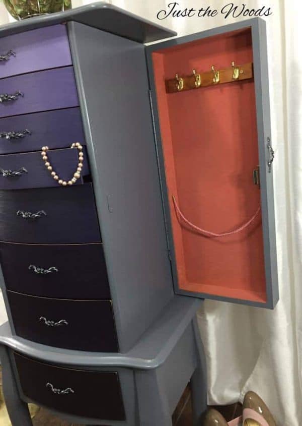 How to Create an Ombre Painted Finish on a Jewelry Armoire