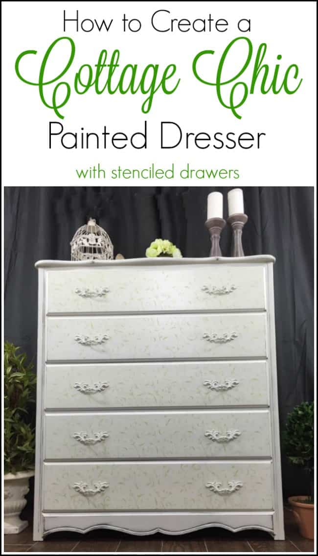 cottage chic dresser, cottage chic painted furniture