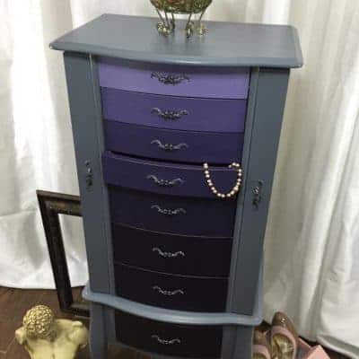 How to Create an Ombre Painted Finish on a Jewelry Armoire