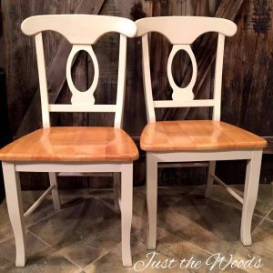 Pine Wood Chairs, stenciled dining set, damask stencil, neutral painted chairs, off white chalk paint