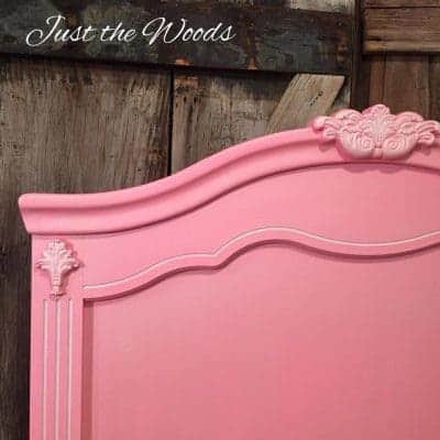 Pretty in Pink Painted Headboard