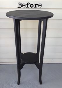 wooden table, accent table