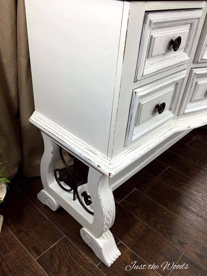 Painted white furniture