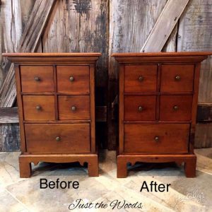 Restored vintage tables, restore old wood tables, revive old wood, restore furniture, apothecary tables, restore a finish