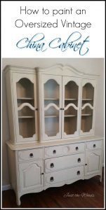 painted china cabinet