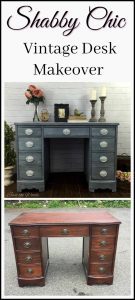 painted-shabby-chic-desk, vintage desk, painted desk, staten island, chalk paint