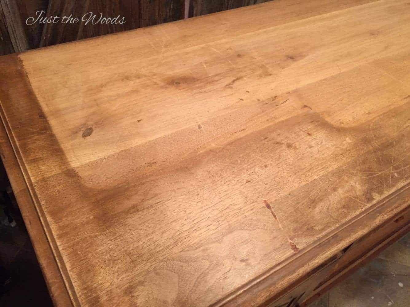 China cabinet before sanding, damaged china cabinet, staten island