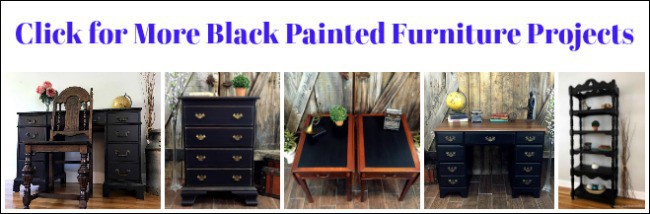 black painted furniture