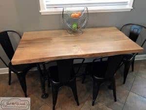 farmhouse-barn-wood-table, industrial table, staten island, ny, nj, just the woods