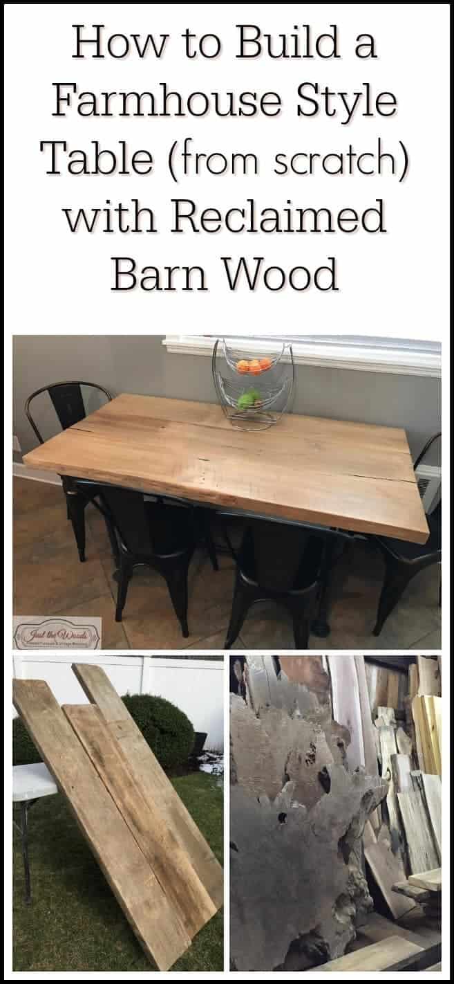 How to build a farm table with reclaimed barn wood and industrial steel pipe legs