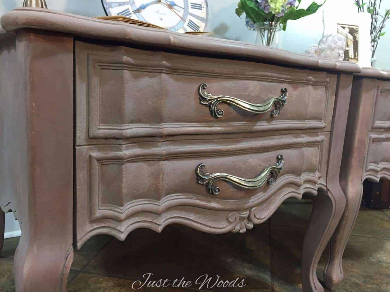 Vintage Marble Top Tables Painted Romantic Gustavian Style