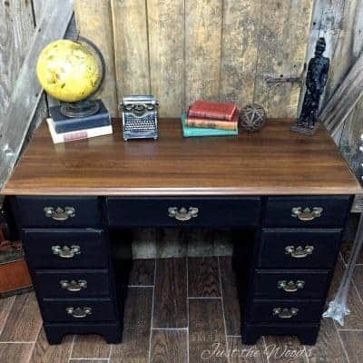 Rags to Riches Vintage Desk Makeover