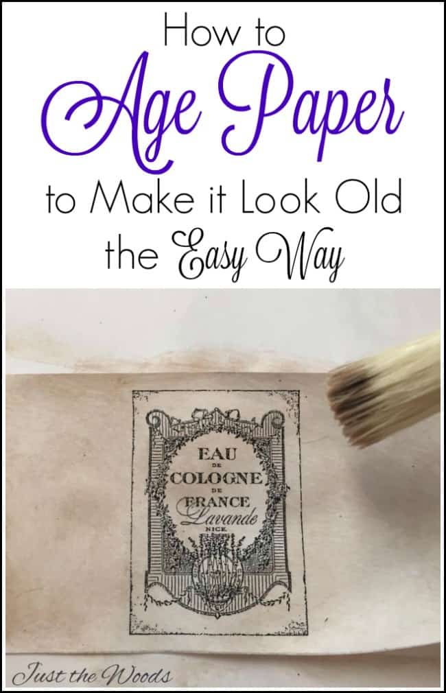 how to age paper, make paper look old, stain paper, antique paper, make old looking paper,