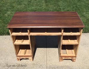 Vintage Desk Makeover A Rags To Riches Story By Just The Woods