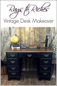 Vintage Desk Makeover A Rags To Riches Story By Just The Woods